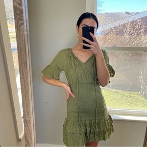 Nordstrom green mini dress
